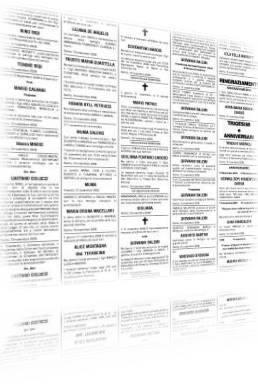 Inserzione necrologi su quotidiani nazionali